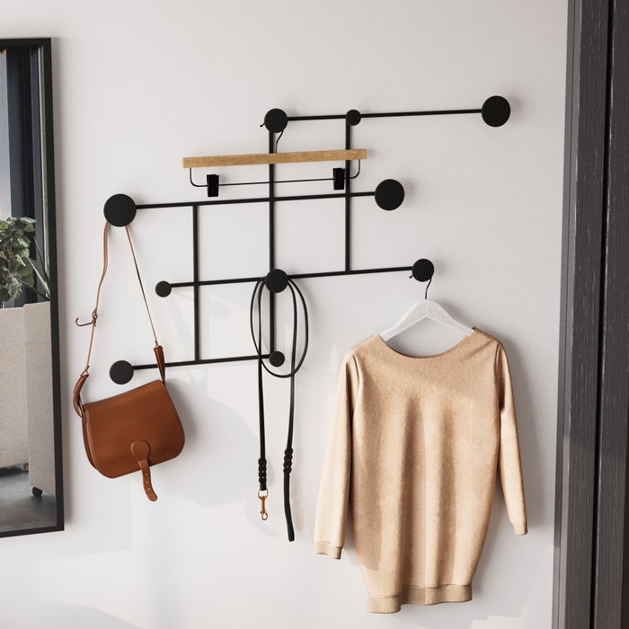 Wallity Fatara Gancho de Pared Metálico Negro Wallity Fatara Gancho de Pared Metálico Negro
